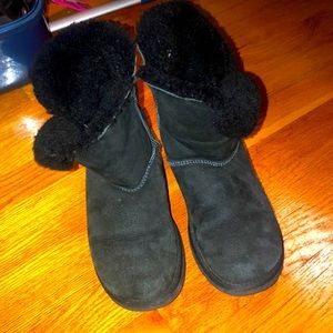 Women’s black bailey button UGG boots
